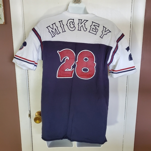 Baseball Style Mickey Mouse T-shirt - Picture 2 of 6